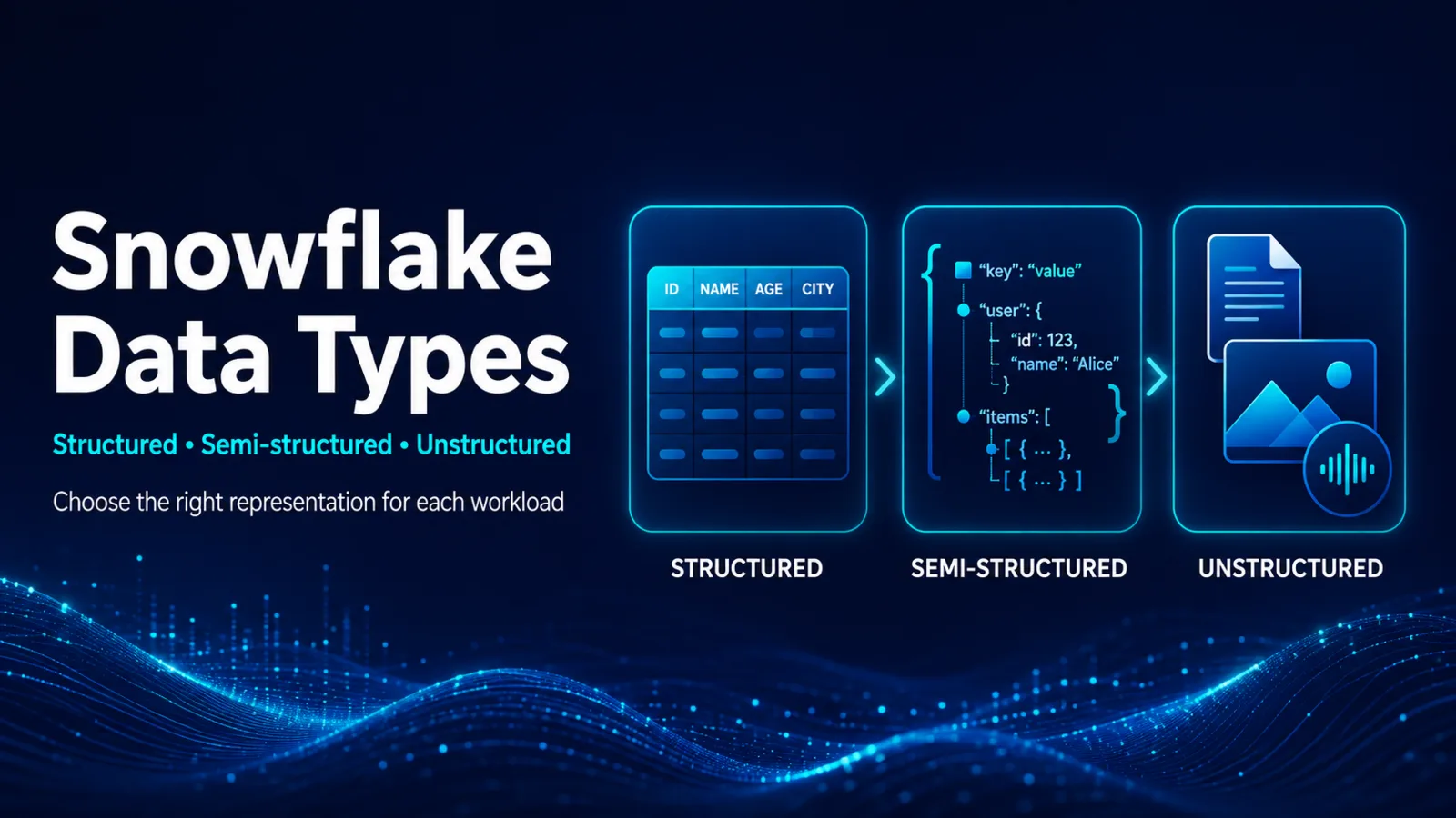 Working with Structured, Semi-structured, and Unstructured Data