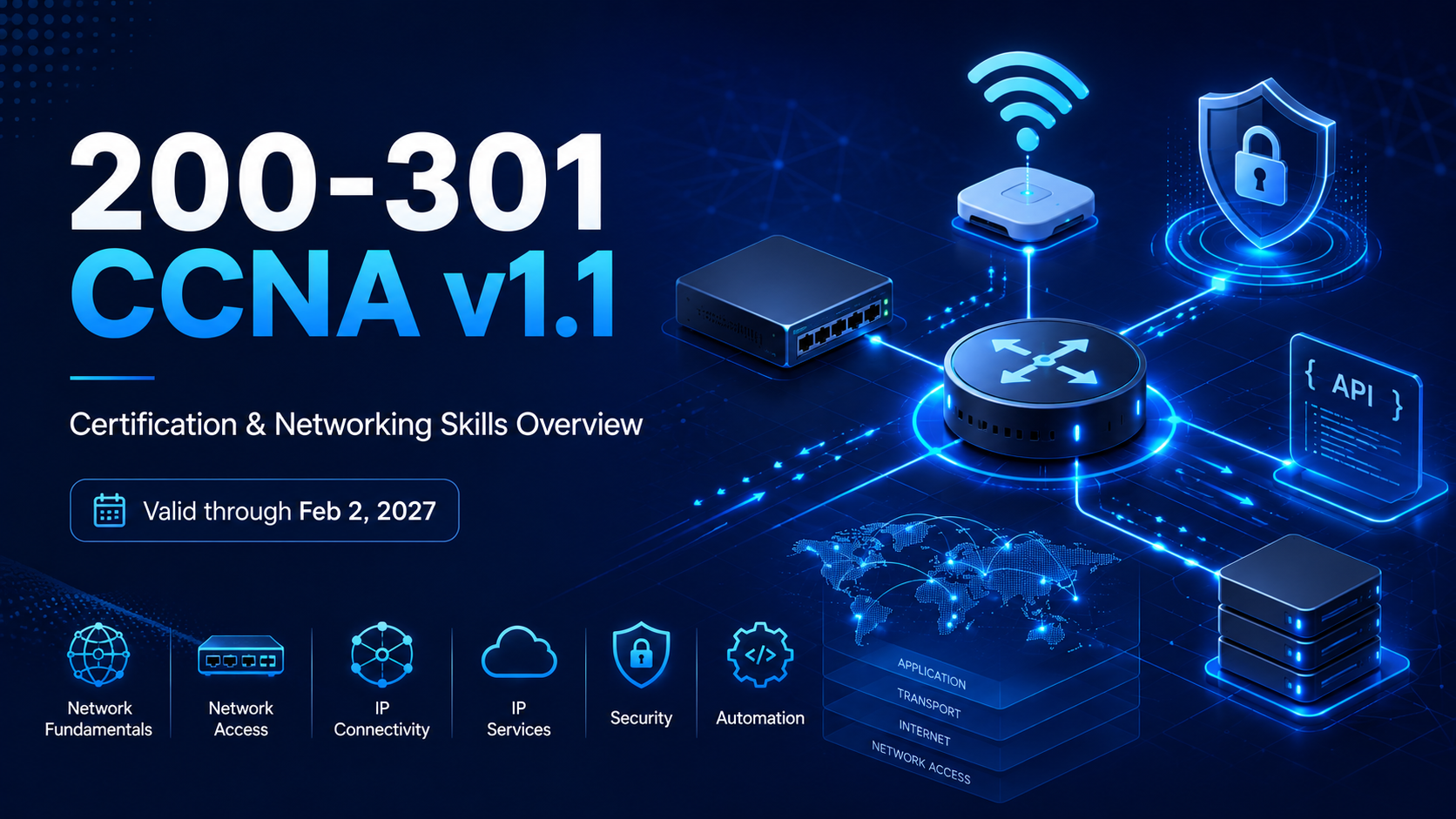 200-301 CCNA v1.1 Certification and Networking Skills Overview